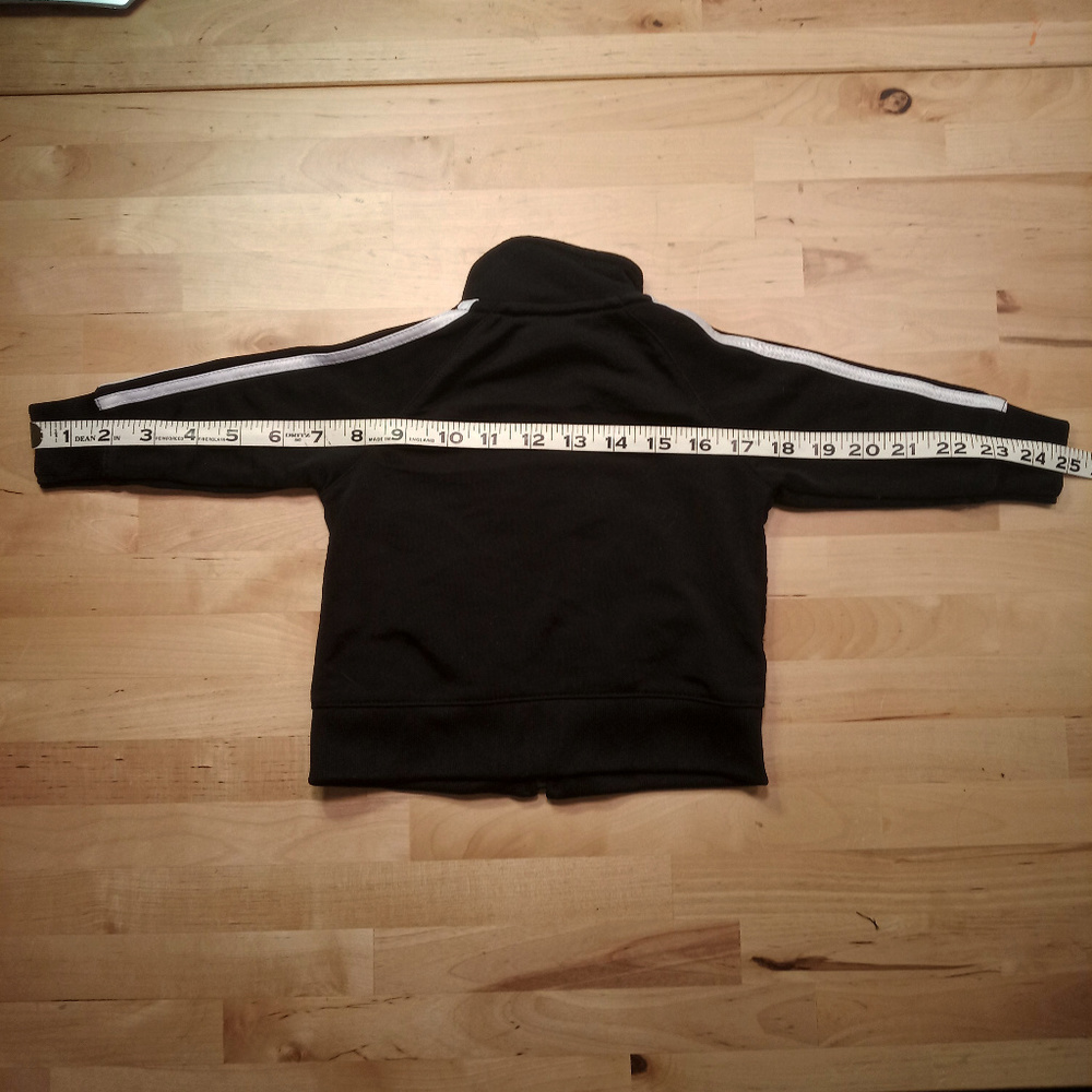 Adidas Toddler Black Tracksuit Jacket Black 6M - Picture 3 of 5